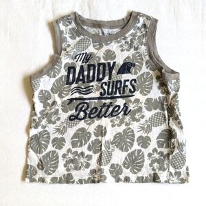 joe fresh tropical surf graphic cotton summer tank top 18-24 months baby boy